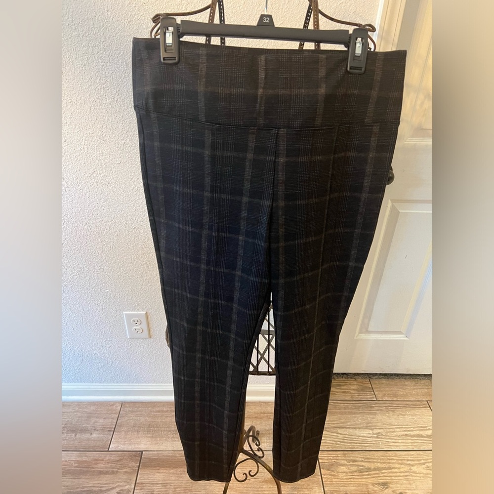 Philosophy plaid leggings.